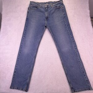 VTG Levi's 505 Jeans Men's 38x32 Med Wash Blue Denim Classic‎ Straight
